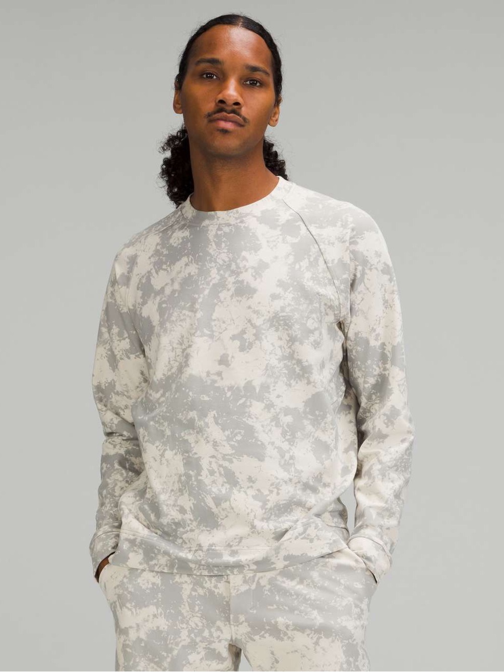 Lululemon City Sweat Crew in Spectral White Opal Silver Drop
